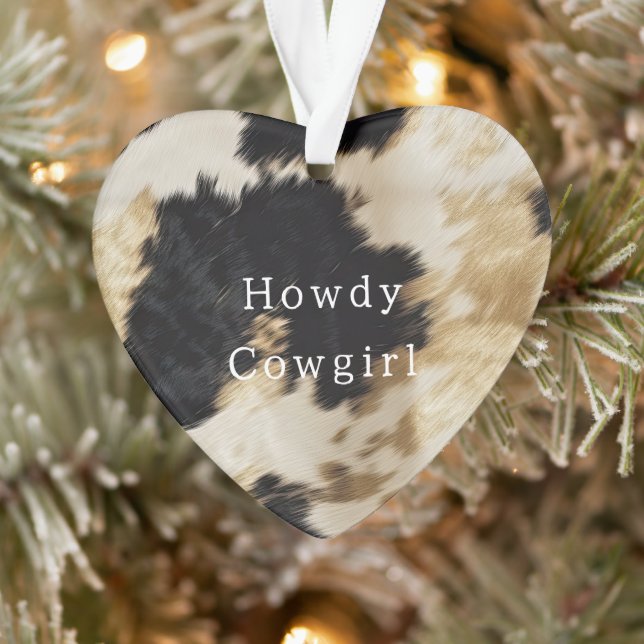 Adorno Piel de vaca blanco negro (Árbol)