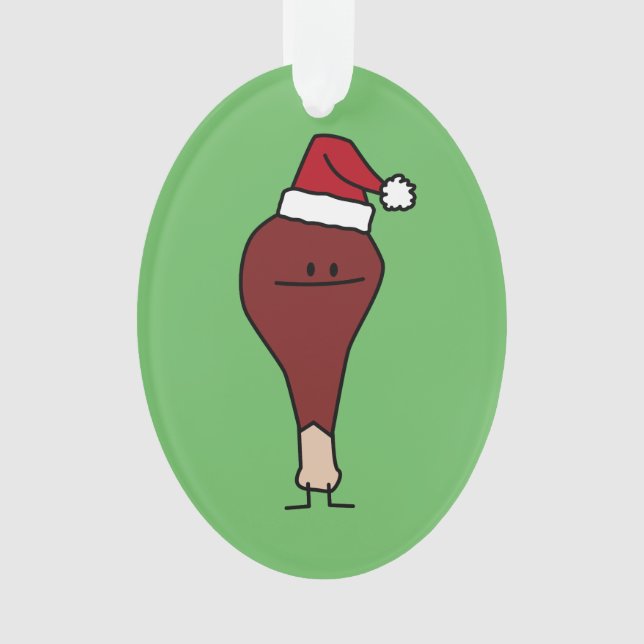 Adorno Pierna de Turquía días de fiesta del navidad de un (Anverso)