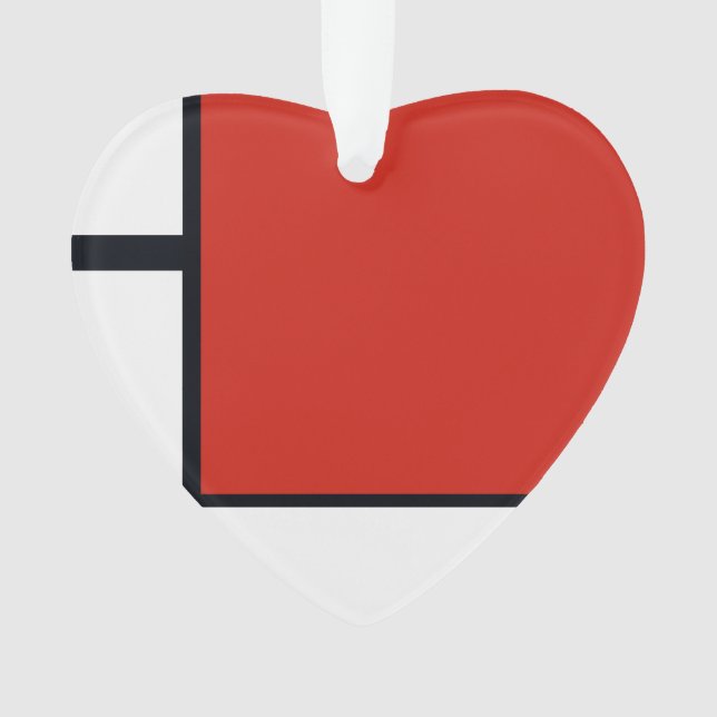 Adorno Piet Mondrian - Resumen geométrico de la composici (Anverso)