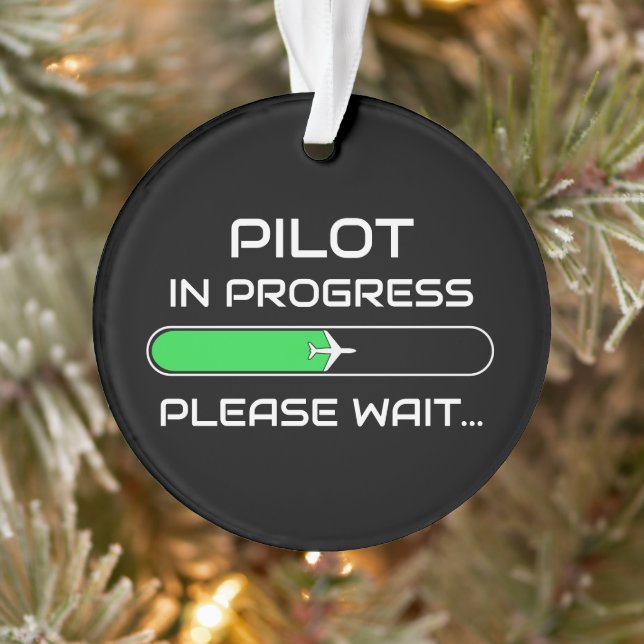 Adorno PIlot in Progress Funny Aviation Flight School (Árbol)