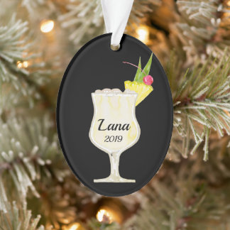Adorno Pina Colada Cocktail Personalizado