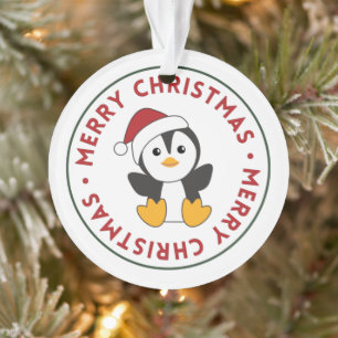 Adorno Pingüinos Navidades nevan animales de invierno pin