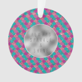 Adorno Pink Aqua Mint Mermaid Glitz