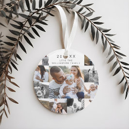 Adorno Pino negro y oro de múltiples Collages de fotos de