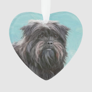 Adorno Pintura Affenpinscher - Arte Perro Original Cuto