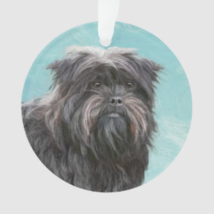 Adorno Pintura Affenpinscher - Arte Perro Original Cuto