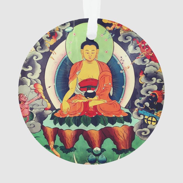 Adorno Pintura Buda Shakyamuni, Himalayas - Nepal (Reverso)