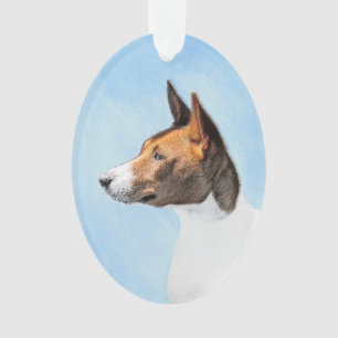 Adorno Pintura de Basenji - Arte original muy bonito