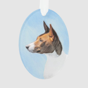 Adorno Pintura de Basenji - Arte original muy bonito