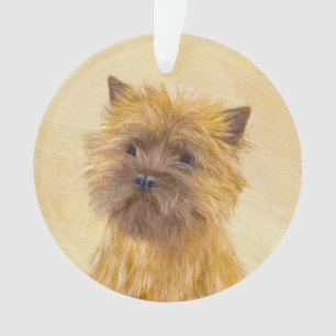 Adorno Pintura de Cairn Terrier - Arte Perro Original.