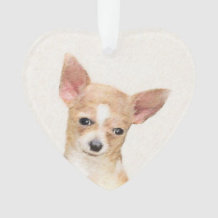Adorno Pintura de Chihuahua - Arte Perro Original.