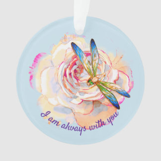 Adorno Pintura de color de agua de la libélula