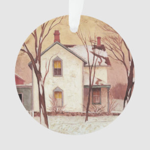 Adorno Pintura de granja por el artista canadiense A J Ca