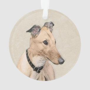 Adorno Pintura de Greyhound - Arte de perros original muy