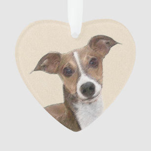 Adorno Pintura de Greyhound italiana - Arte Perro Origina