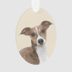 Adorno Pintura de Greyhound italiana - Arte Perro Origina