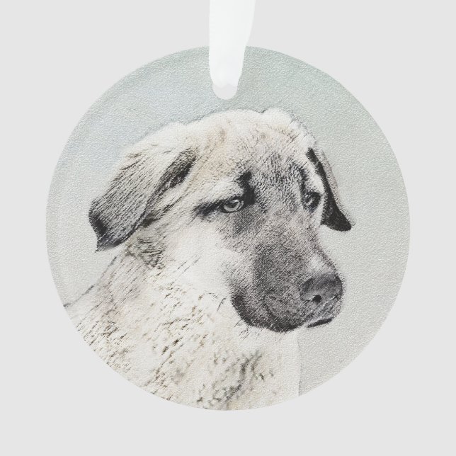 Adorno Pintura de pastor anatoliano - Arte de perro origi (Anverso)