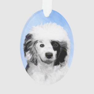 Adorno Pintura de perro de agua portuguesa - Arte origina