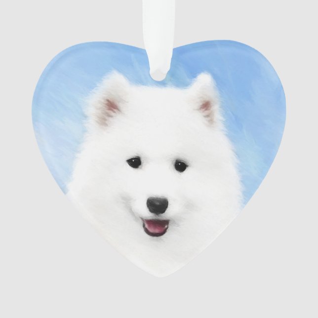 Adorno Pintura de pimienta de Samoyed - Arte Perro Origin (Anverso)