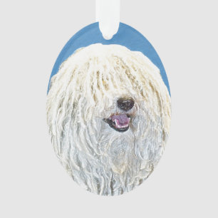 Adorno Pintura de puli - Arte de perro original lindo