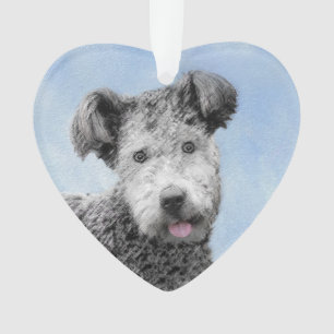 Adorno Pintura de Pumi - Arte de Perro Original.