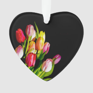 Adorno Pintura de tulipán - Arte de flores original