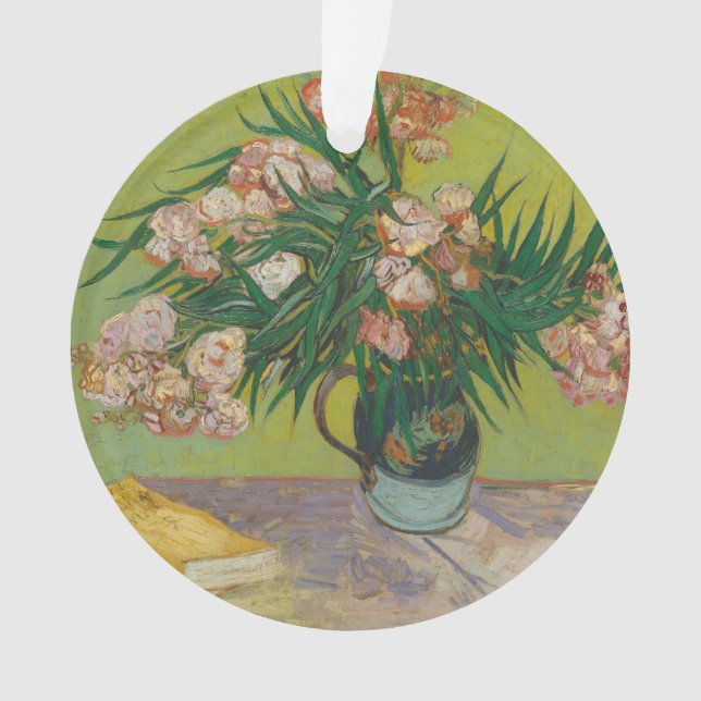 Adorno Pintura floral de Vincent Van Gogh Oleander (Anverso)
