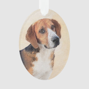 Adorno Pintura Harrier - Arte Perro Original Cuto