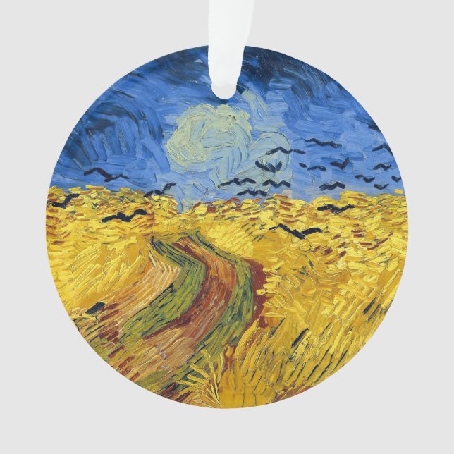 Adorno Pintura impresionista de Van Gogh Wheat Fields (Anverso)