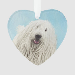 Adorno Pintura Komondor - Arte Perro Original Cuto