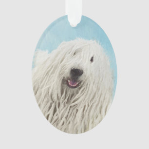 Adorno Pintura Komondor - Arte Perro Original Cuto