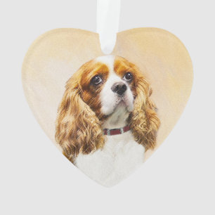 Adorno Pintura original de Cavalier King Charles Spaniel