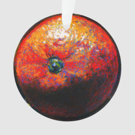 Adorno Pintura pastel de un cítrico naranja