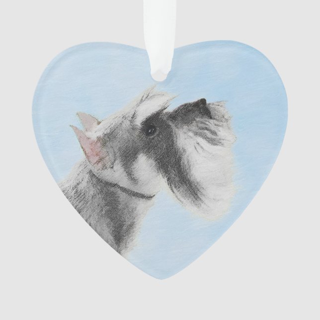 Adorno Pintura Schnauzer (gigante, estándar) - Arte de pe (Anverso)