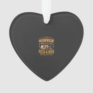 Adorno Pizza Cerveza Películas De Terror Diseño De Hallow
