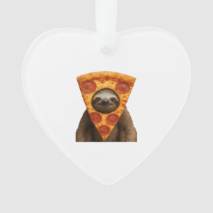 Adorno Pizza de perezoso divertida broma extraña meme lin
