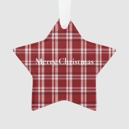 Adorno Placa blanca roja