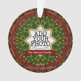 Adorno Placa fotográfica de la familia Holiday Star Famil