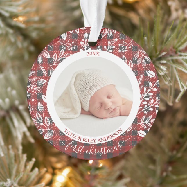 Adorno Plantar mi primera foto de Navidad (Árbol)