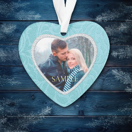 Adorno Plantilla de foto de Keepsake de Cerulean Blue Bro