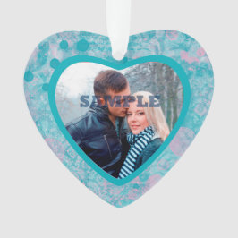 Adorno Plantilla de foto de San Valentín de arte Verde az