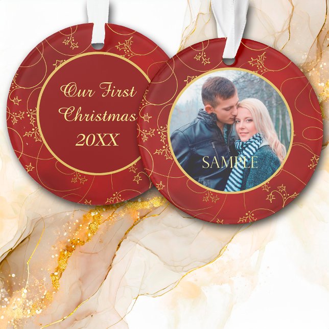 Adorno Plantilla de fotografía de la hoja de oro para la  (Subido por el creador)