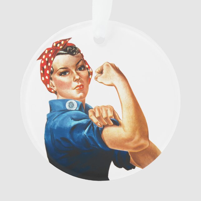 Adorno Podemos lograrlo, Rosie the Riveter Women Power (Anverso)