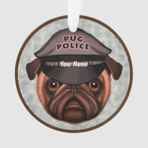 Adorno Policía Pug