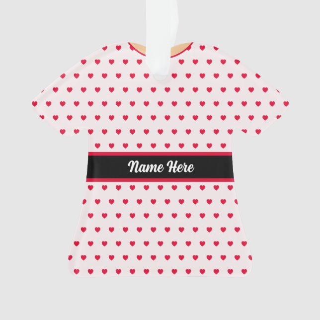 Adorno Polka Dot Navidades Ribon Doll Vestido TShirt (Anverso)