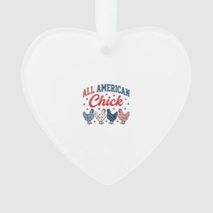 Adorno Pollo Patriótico Americana Camiseta Diseño_