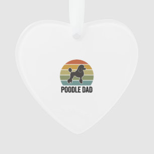 Adorno Poodle Papá Diseño de Amante de Perro de Puestas d