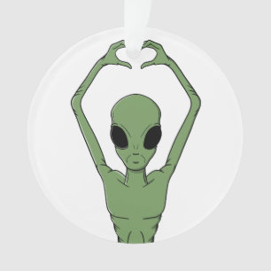 Adorno Postura del Corazón Alien
