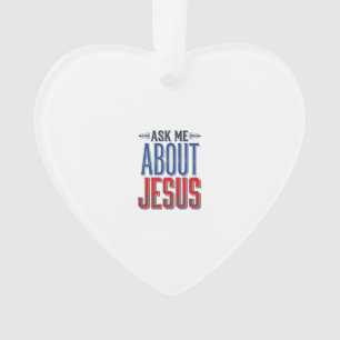 Adorno Pregúntame sobre Jesús Diseño de camiseta cristian