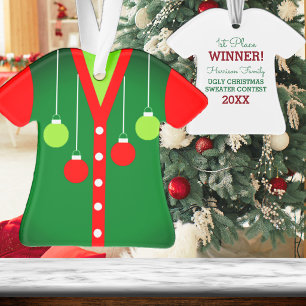 Adorno Premio de Jersey Feo de Navidad